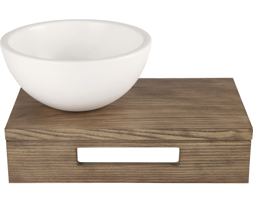 Dekoschale auf Holztablett