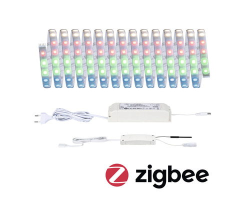 Bandeau LED avec câble d''alimentation et logo Zigbee