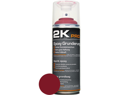 2K PRO Sprühlack EPOXY Grundierung rotbraun 400 ml