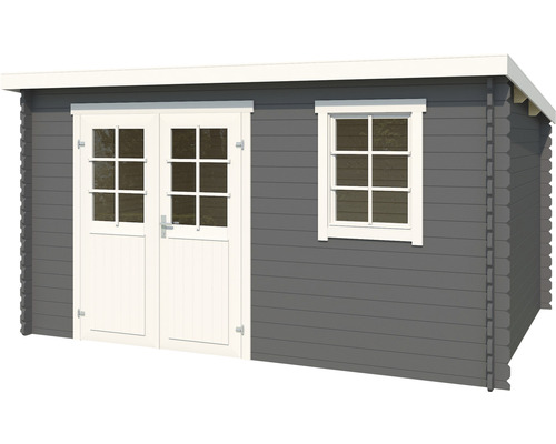 Abri de jardin en bois avec double porte et fenêtre