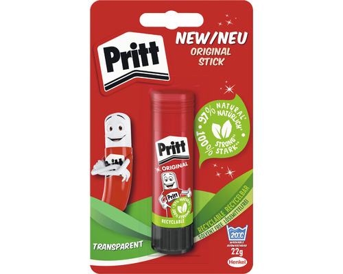 Bâton de colle Pritt Original, 22 grammes, sans solvant et lavable