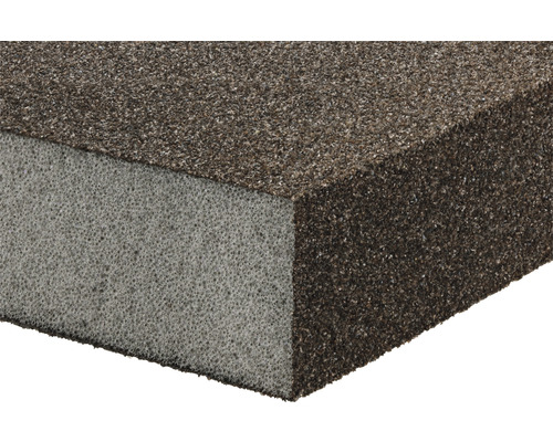 Schleifpad aus Schleifpapier und Schaumstoff