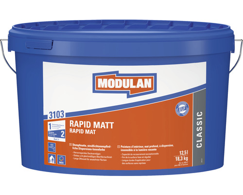 Peinture murale MODULAN Rapid 3103 mat blanc 12,5 l-0