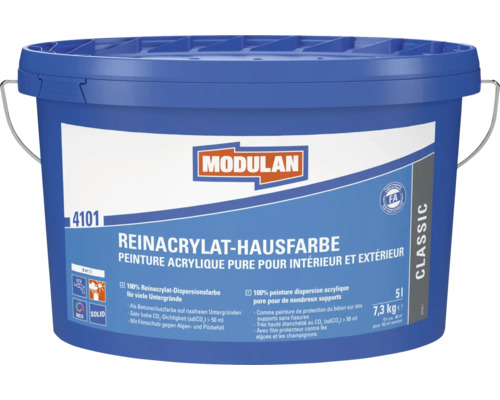 MODULAN 4101 Reinacrylat-Hausfarbe weiss 5 l