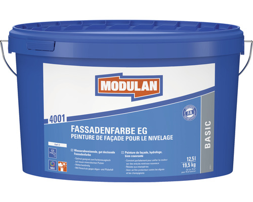 MODULAN 4001 Fassadenfarbe EG weiss 12,5 l