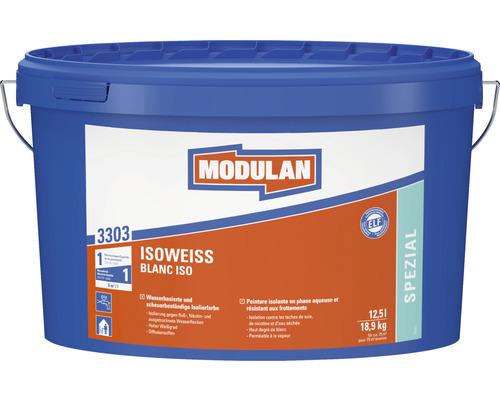 MODULAN Isoweiß 3303 peinture isolante anti-nicotine blanc 12,5 l