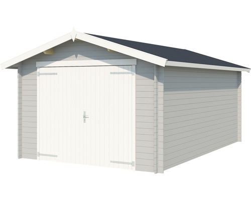 Garage en bois avec double porte pour le jardin