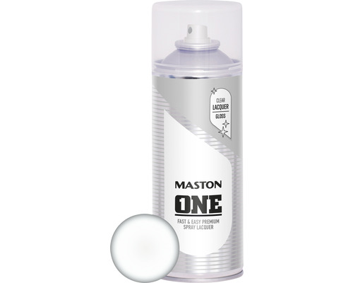 Maston Spray vernis ONE brillant incolore 400 ml Maston One vernis transparent brillant en aérosol