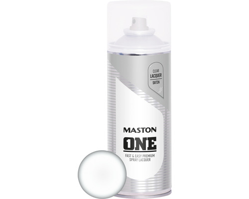 Maston Spray vernis ONE satin incolore 400 ml Maston One vernis transparent aérosol