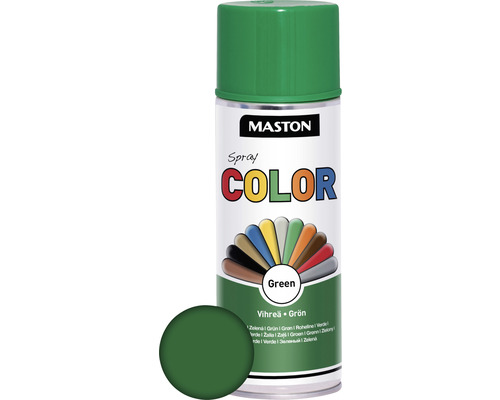 Maston Laque à pulvériser Color brillant vert 400 ml