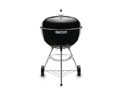 Barbecue boule avec roulettes et étagère de rangement