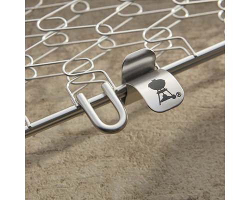 Grille de barbecue en métal avec logo Weber