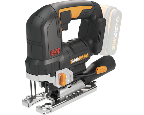 Worx Nitro Akku-Pendelhubstichsäge 20 V WX542.9 Brushless Motor ohne Akku und Ladegerät Akkustichsäge mit Bürstenlosem Motor