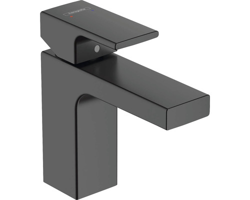 Robinet de lavabo hansgrohe VERNIS SHAPE 100 noir mat avec tige de traction 71561670