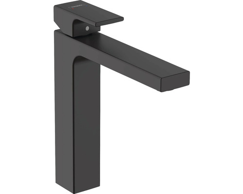 Robinet de lavabo pour vasque à poser hansgrohe VERNIS SHAPE 190 noir mat avec tige de traction 71562670