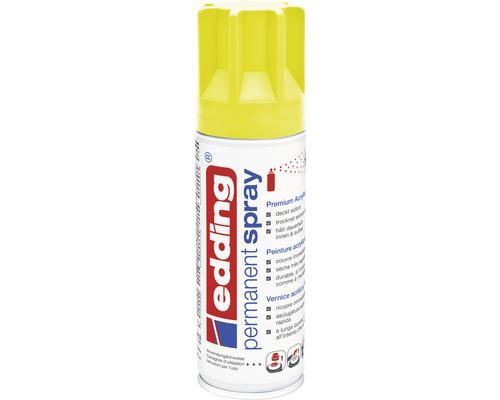 Spray permanent edding jaune fluo 200 ml