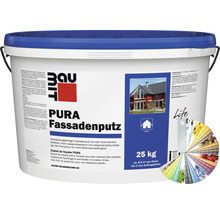 Crépi de façade résine synthétique Baumit avec structure grattée Pura 2 mm coloré 25 kg-thumb-0