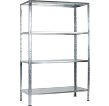 Metallregal mit vier Ebenen für Lagerung