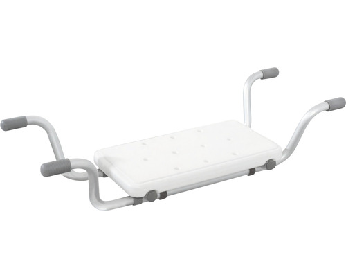 Siège de bain Tabouret Tabouret de bain RIDDER Sid extensible blanc A0042001 Planche de baignoire avec poignées pour plus de sécurité dans la salle de bain