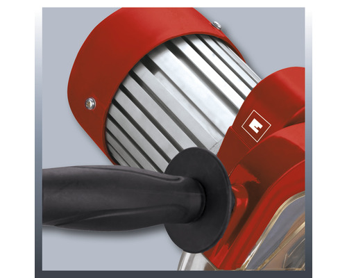 Vue détaillée d''une carreleuse avec poignée noire et logo Einhell.