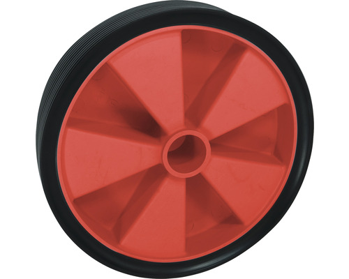 Tarrox PVC-Rad bis 60 kg mit Kunststofffelge und Rillenprofil 200 x 42 x 20,2 mm