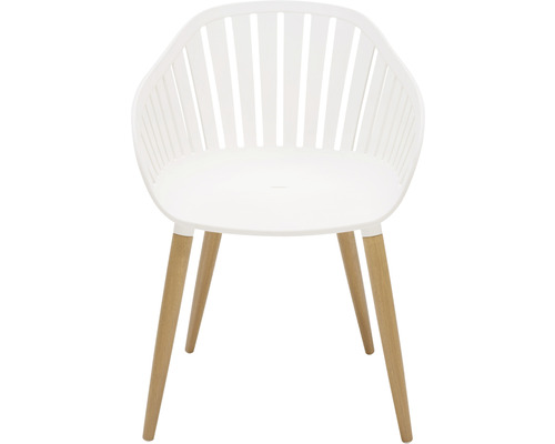 Stuhl mit Armlehne und Holzbeinen