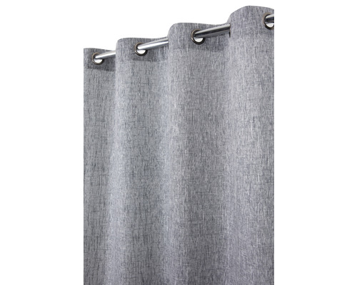 Rideau à œillets gris 135x245 cm