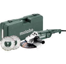 Meuleuse d''angle Metabo avec coffret de transport et deux disques à tronçonner