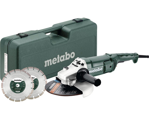 Meuleuse d''angle Metabo avec coffret de transport et deux disques à tronçonner