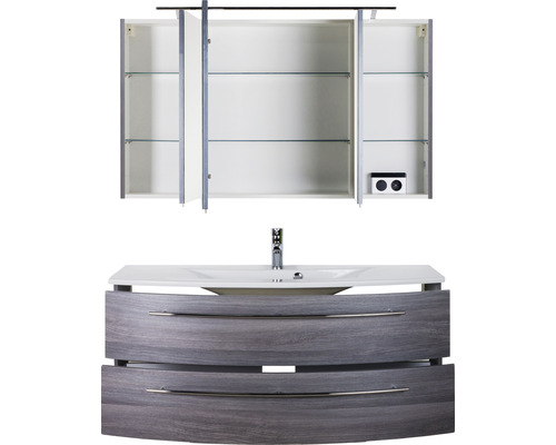 Meuble sous-lavabo avec lavabo et armoire de toilette pour la salle de bain