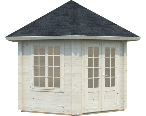 Maison de jardin en bois avec fenêtre et porte double