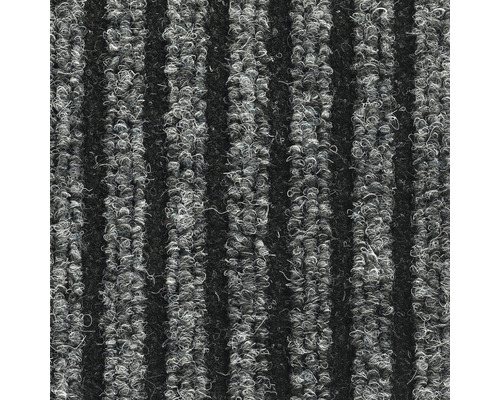 Tapis anti-salissures Steppo blanc-gris largeur 200 cm (au mètre) Tapis à rayures