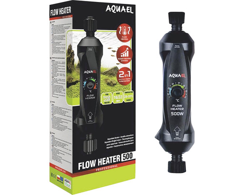 Système de chauffage AQUAEL FLOW 500 W pour montage en dehors de l'aquarium tuyau 16/22 mm Smart Heating System