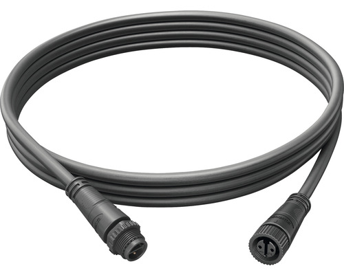 Câble de rallonge Hue outdoor basse tension 2,5 m noir Câble de raccordement avec deux fiches