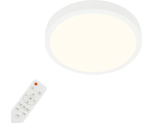 Plafonnier LED à intensité lumineuse variable 18 W 2000 lm 2700- 6500 K CCT Ø 28 cm Runa blanc + télécommande + fonction veilleuse + fonction mémoire