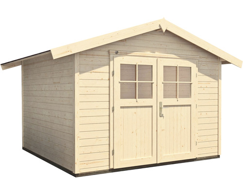 Abri de jardin en bois avec double porte