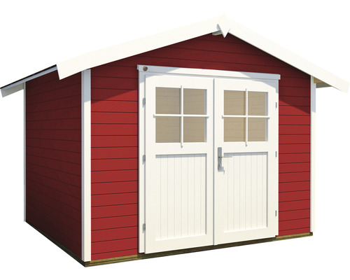 Abri de jardin en bois avec double porte