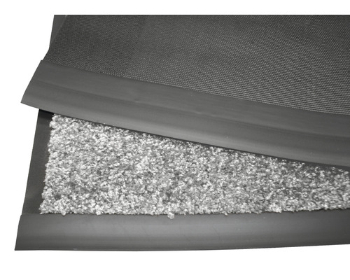 Schmutzfangmatte mit Textiloberfläche und Gummirand