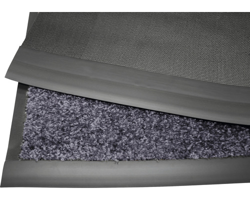 Fussmatte mit Textiloberfläche und Gummirand