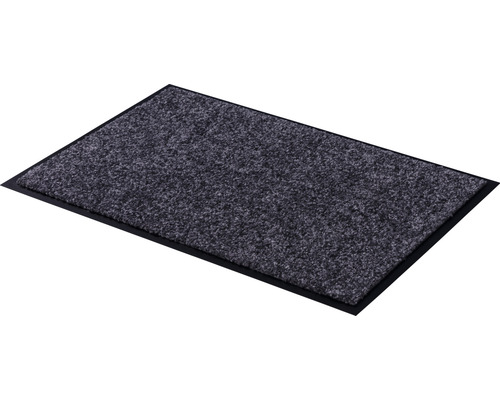 Paillasson avec surface textile et bordure en caoutchouc