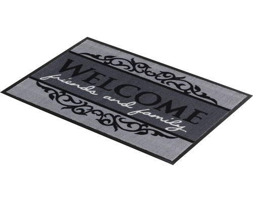 Fußmatte mit Willkommensgruß für Freunde und Familie