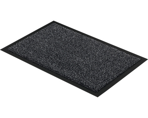Paillasson avec surface textile et bordure en caoutchouc