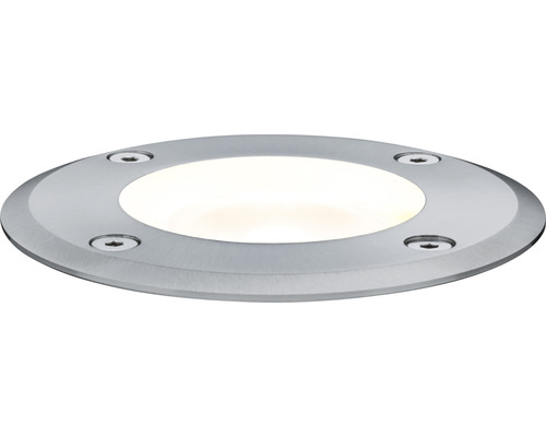 Spot encastrable au sol avec cache rond en acier inoxydable