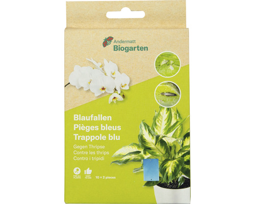 Andermatt Biogarten Blaue Fallen zur Thripsbekämpfung, 10er-Packung mit je 2 Stück Andermatt Biogarten Blaue Fallen zur Thripsbekämpfung, 10er-Packung mit je 2 Stück