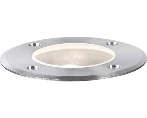 Spot de sol rond en métal avec trous de fixation