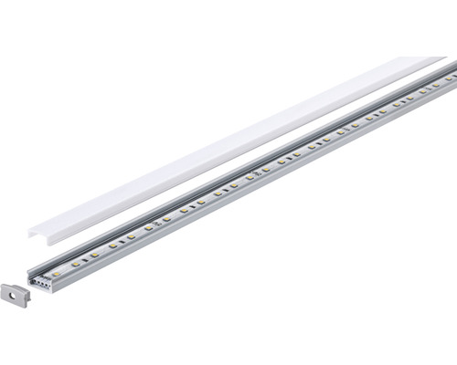LED-Leiste mit Abdeckung und Endkappe