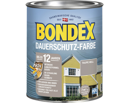 Bondex Dauerschutz Farbe, Farbanstrich für bis zu zwölf Jahre, geeignet für fast alle Oberflächen