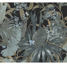 Tapete mit Blättern und Blütenmuster