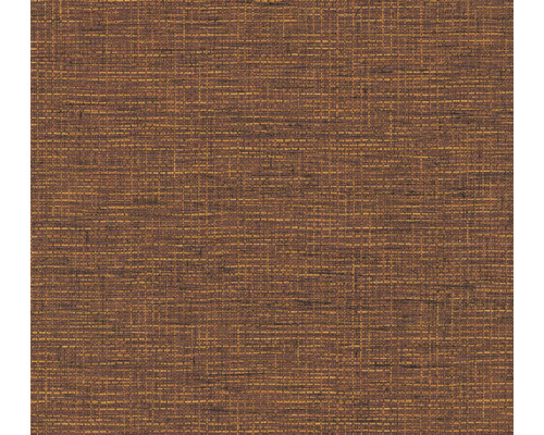 Papier peint intissé 38527-8 Desert Lodge aspect tissé uni orange marron