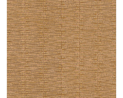 Vliestapete 38597-5 #Hygge Ethno Muster orange kupfer Dekorative Wandfliese mit geometrischem Muster für den Innenbereich